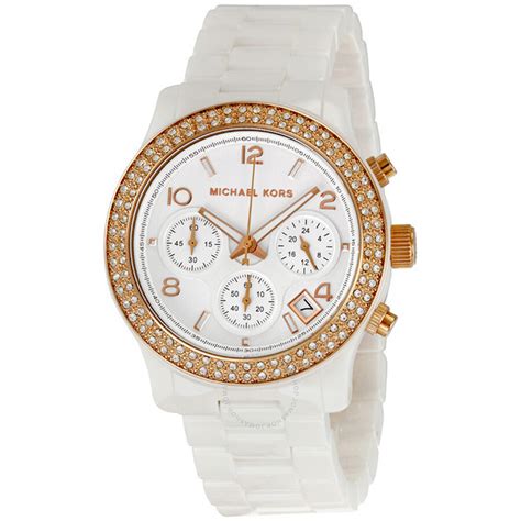 michael kors watch white ceramic